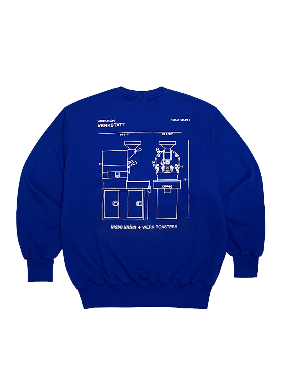Roasting machine sweatshirt blue