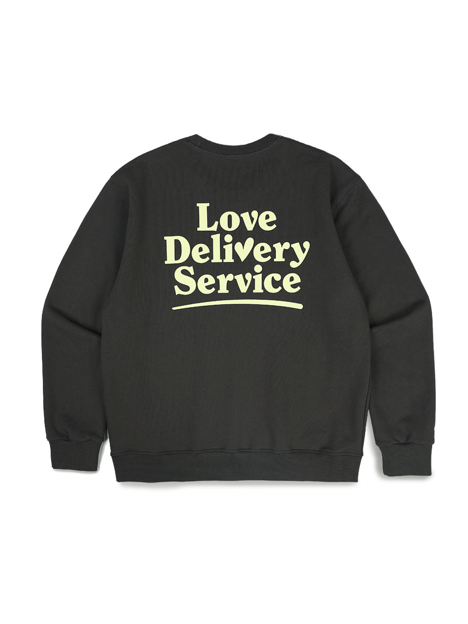 Love delivery service Sweatshirt chacoal