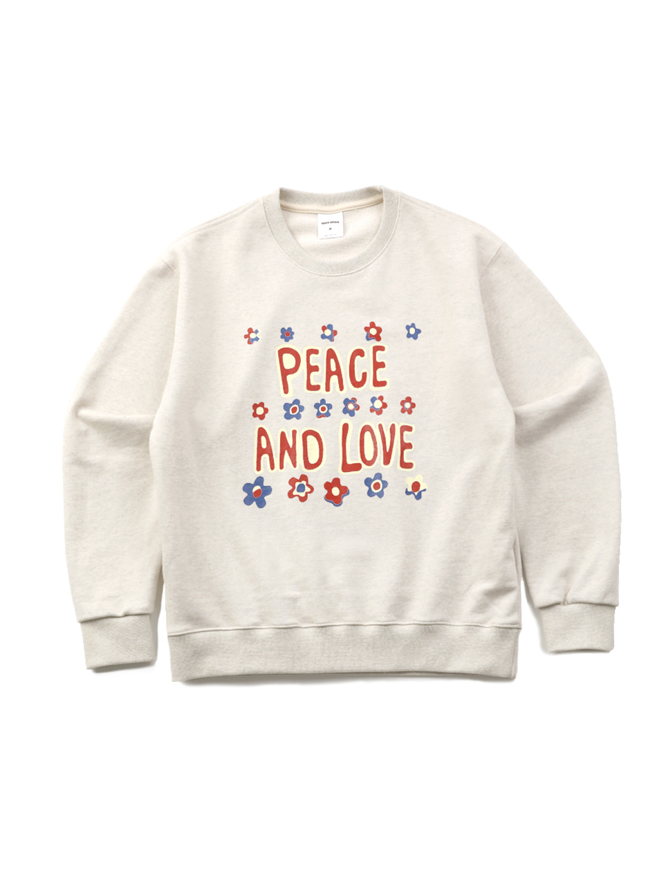Peace and love Sweatshirt oatmeal