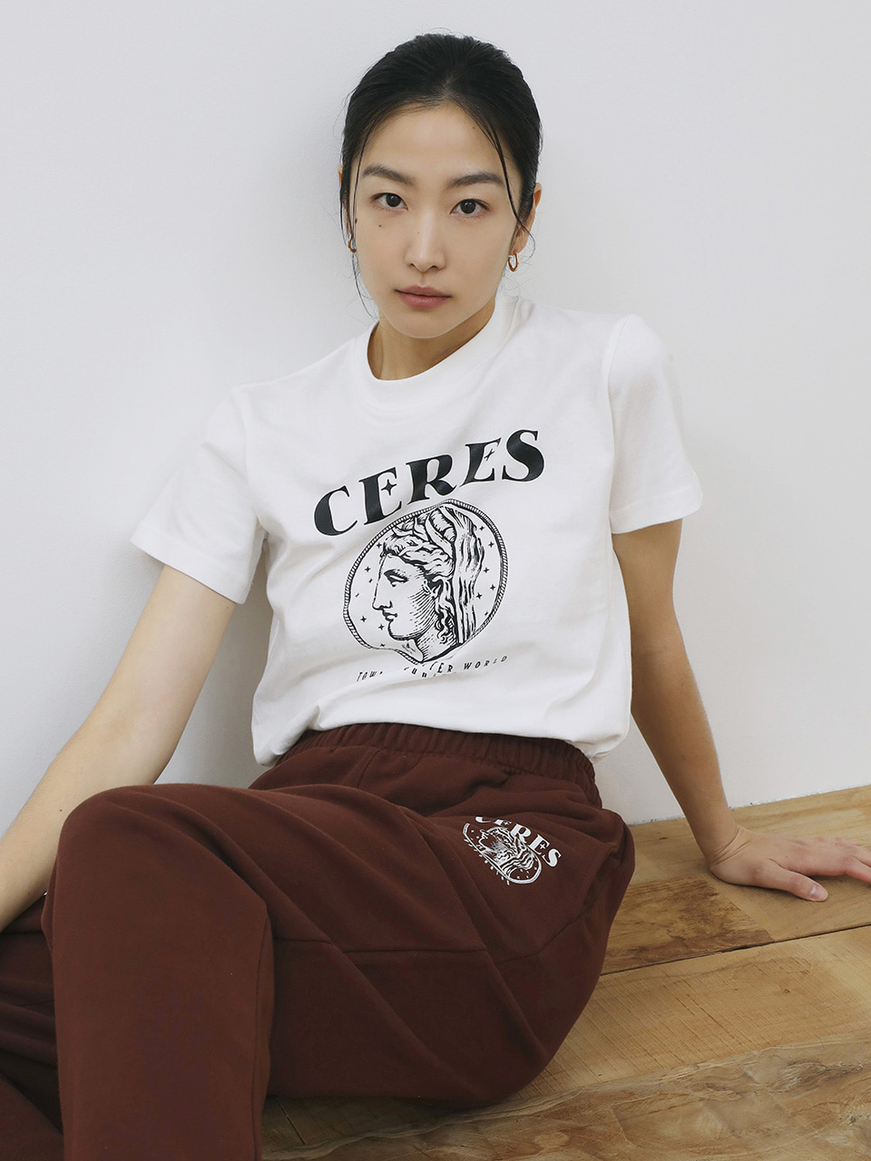 Ceres Slim fit T-shirt white