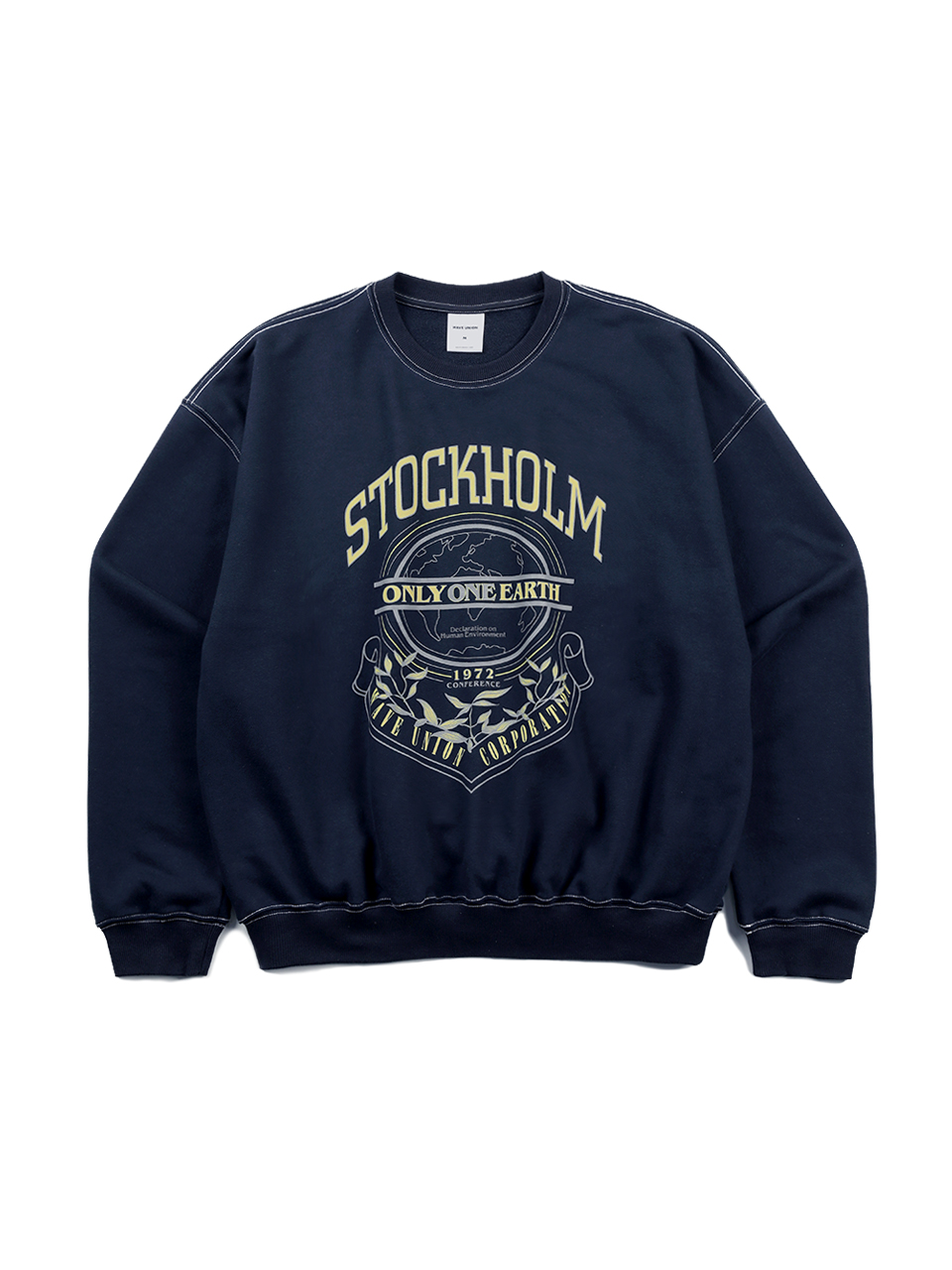 Stockholm Oversized fit Sweatshirt navy[예약배송 02월26일]