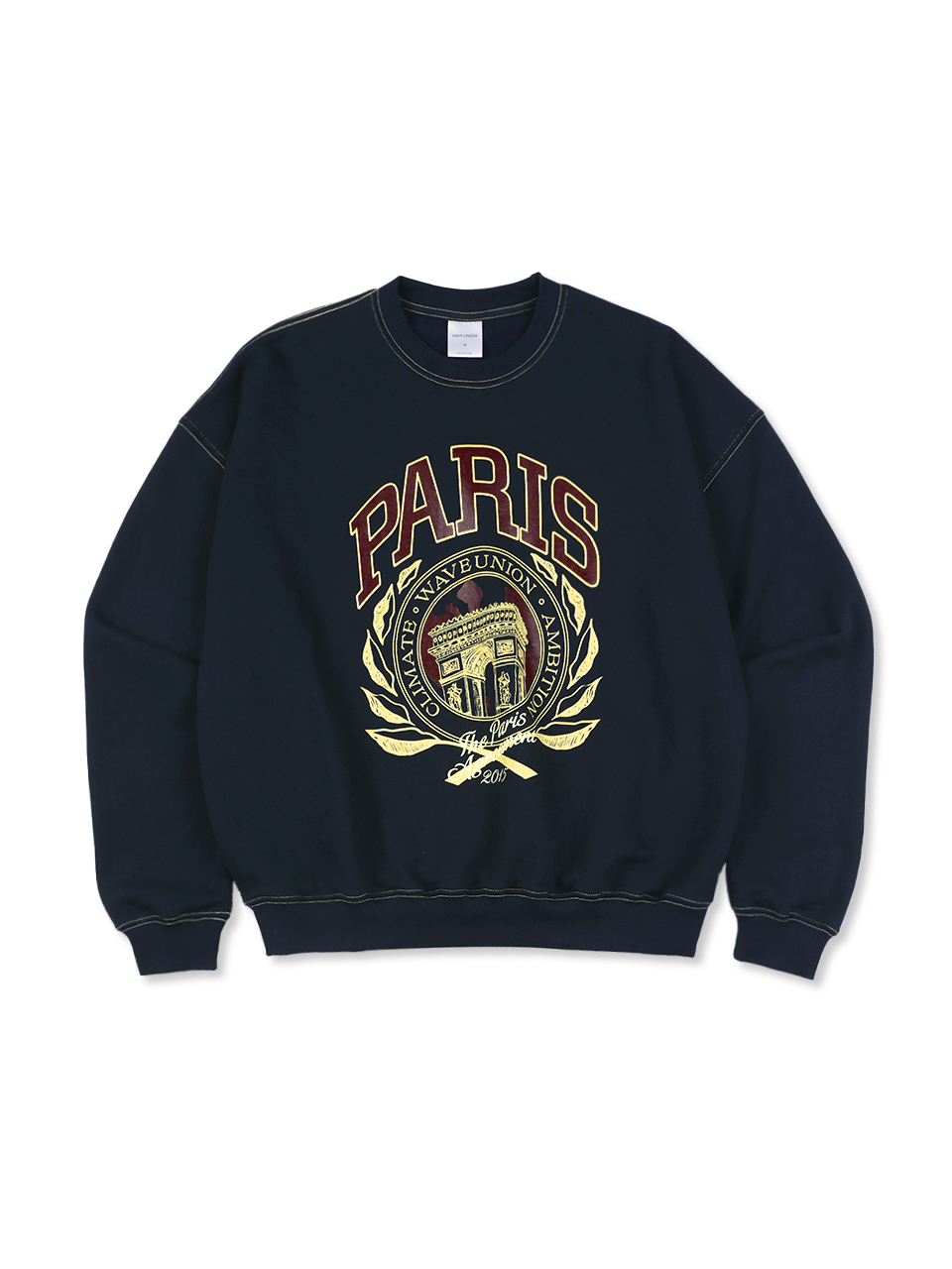 Paris Oversized fit Sweatshirt navy[예약배송 02월26일]